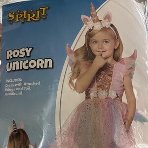 Spirit Rosy Unicorn Kids Costume - Pink and White